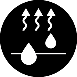 オニールのボードショーツ機能 クイックドライテックのアイコン