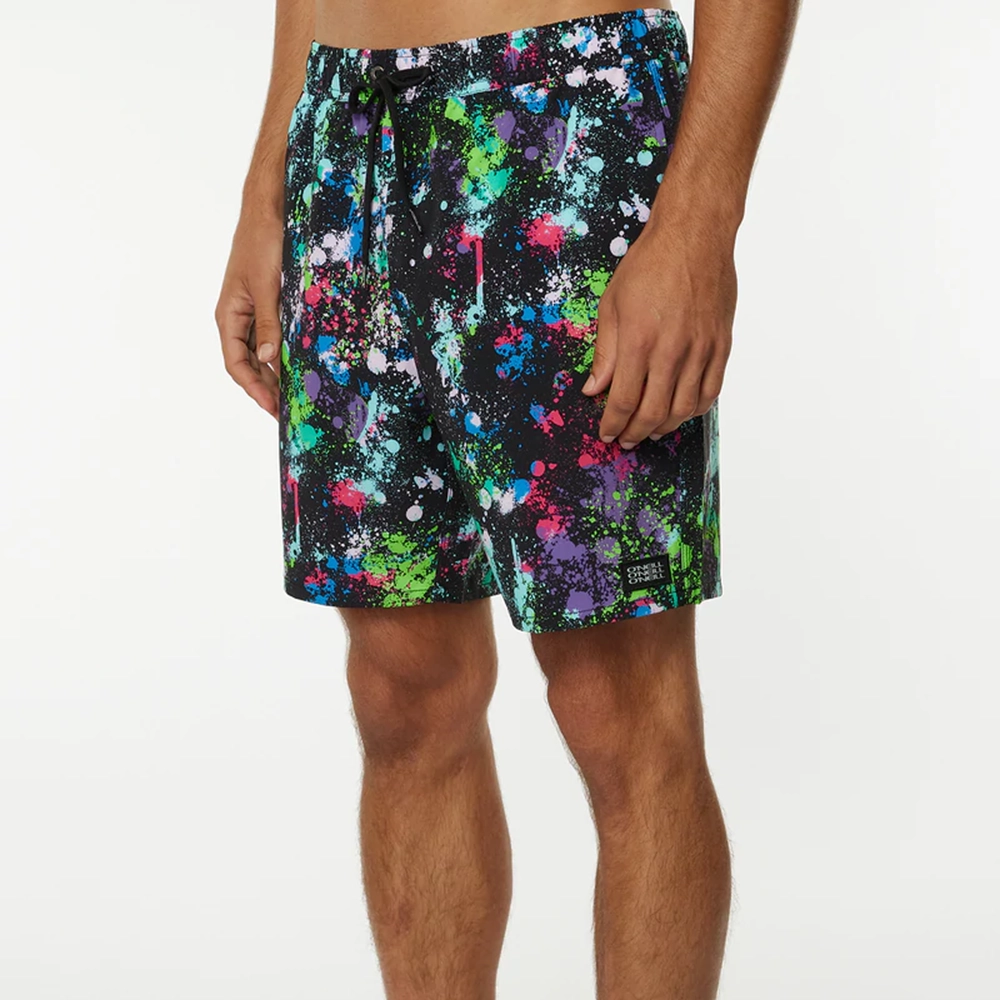 オニールのボードショーツ スプレイバレー(SPRAY VOLLEY)ブラック 左前